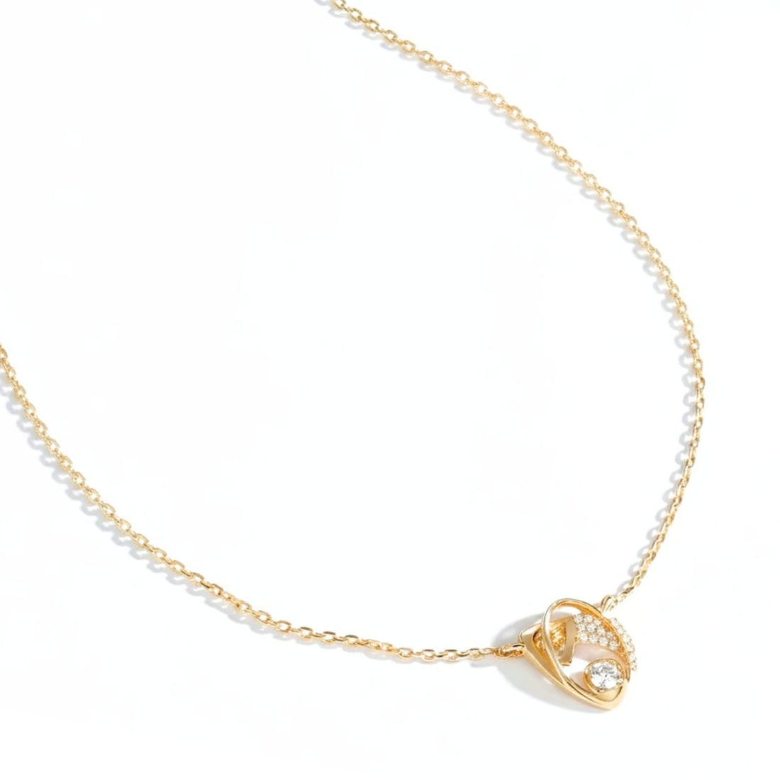Golden Orbit Monzonite Pendant