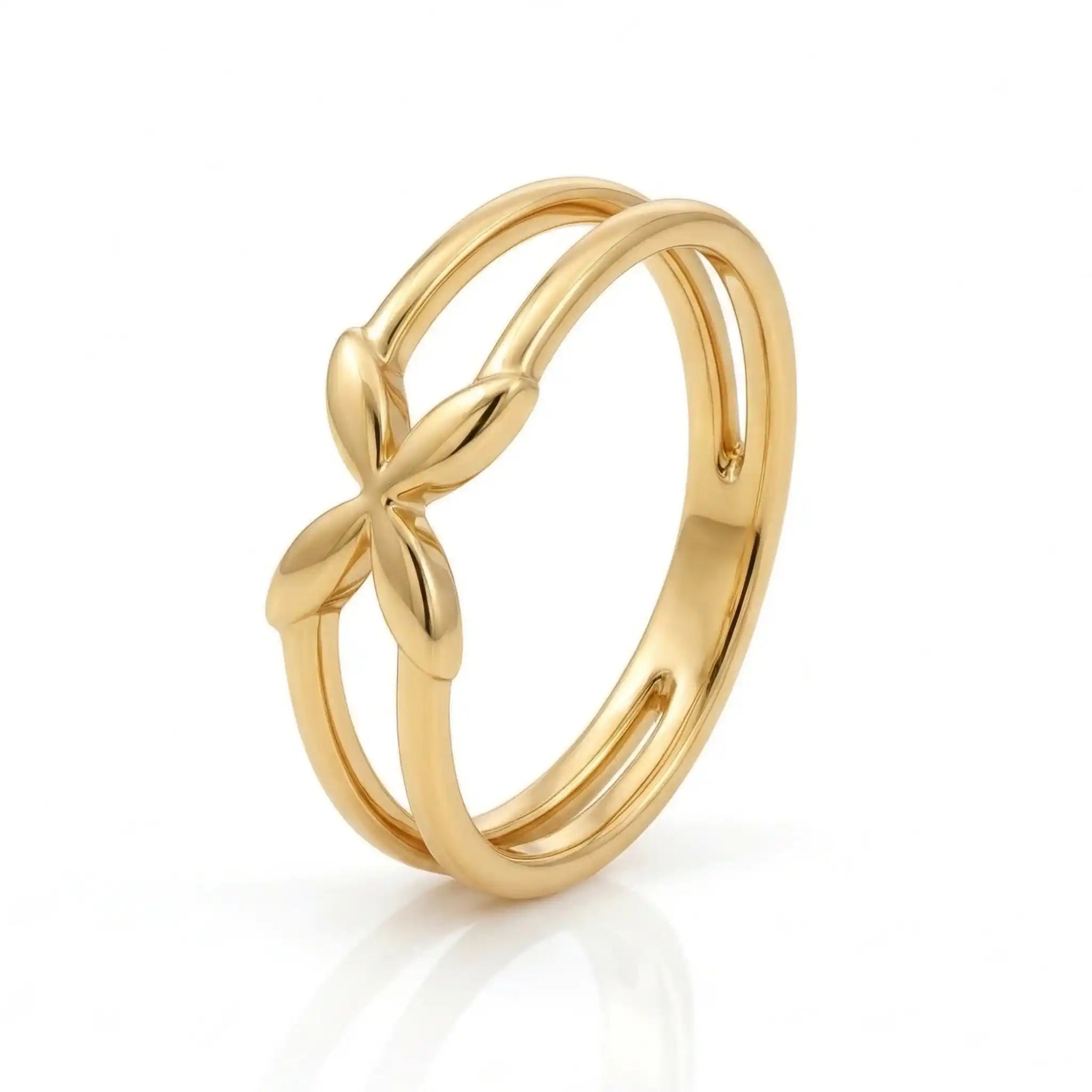 Gold Plated Floral Band