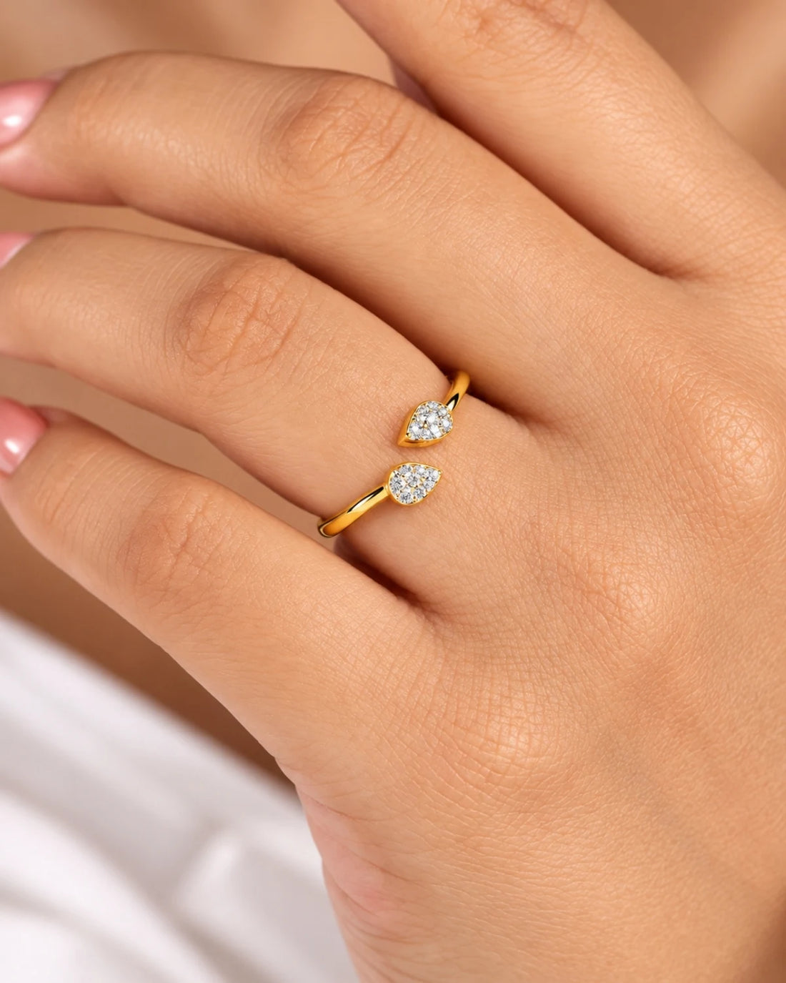 Gold Plated Open Ring