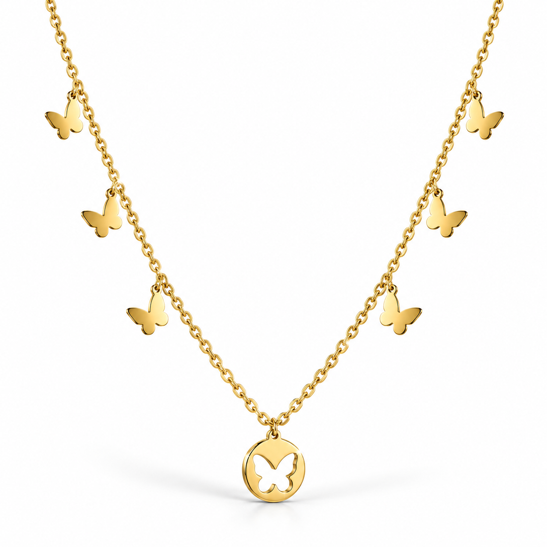 Boho Butterfly Charm Necklace