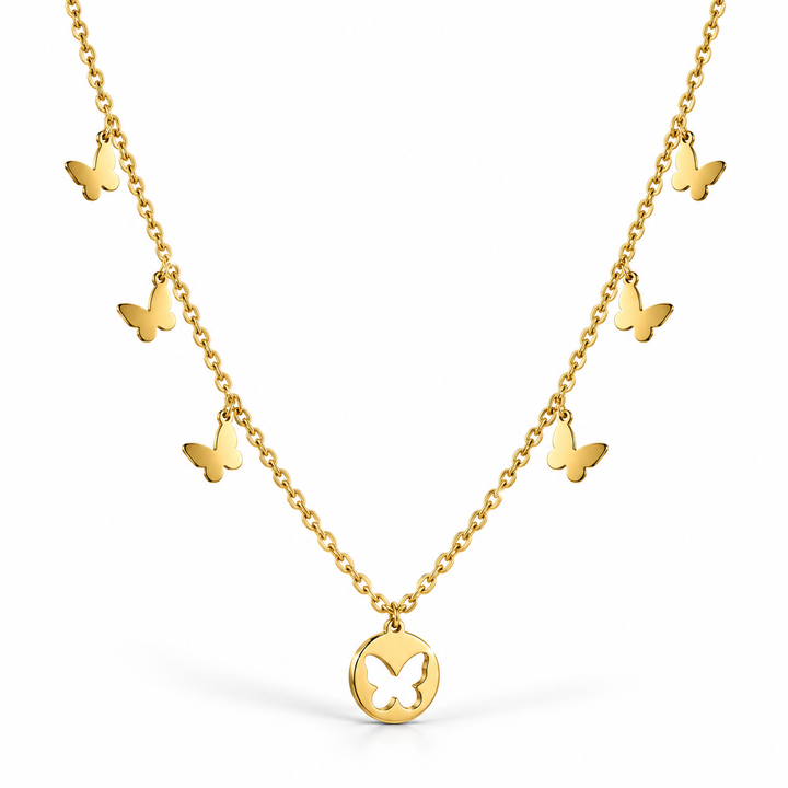 Boho Butterfly Charm Necklace