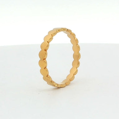 Gold-Plated Scallop Band