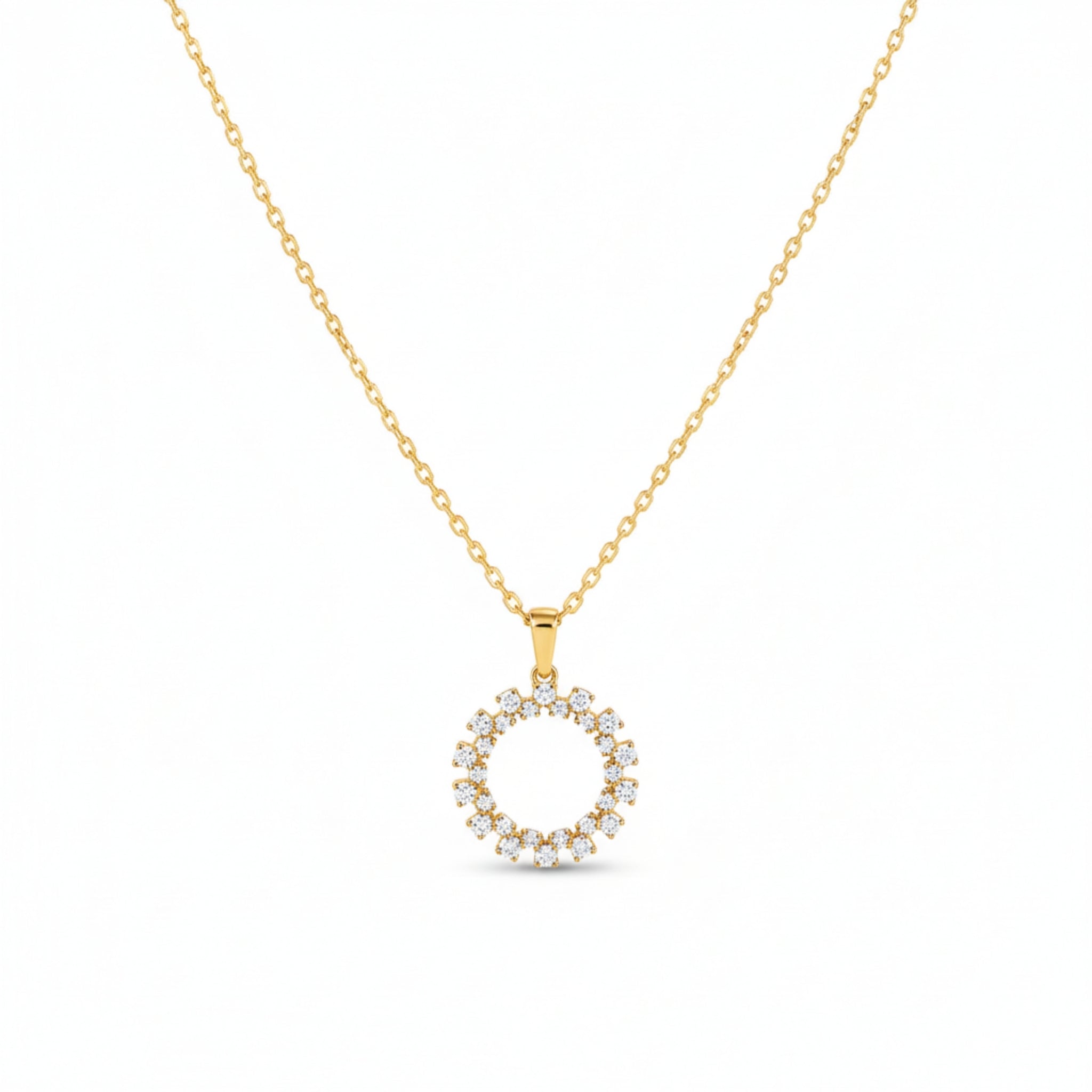 Radiant Halo Monzonite Pendant