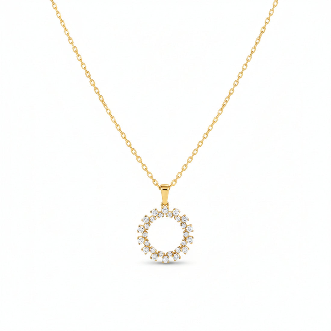 Radiant Halo Monzonite Pendant