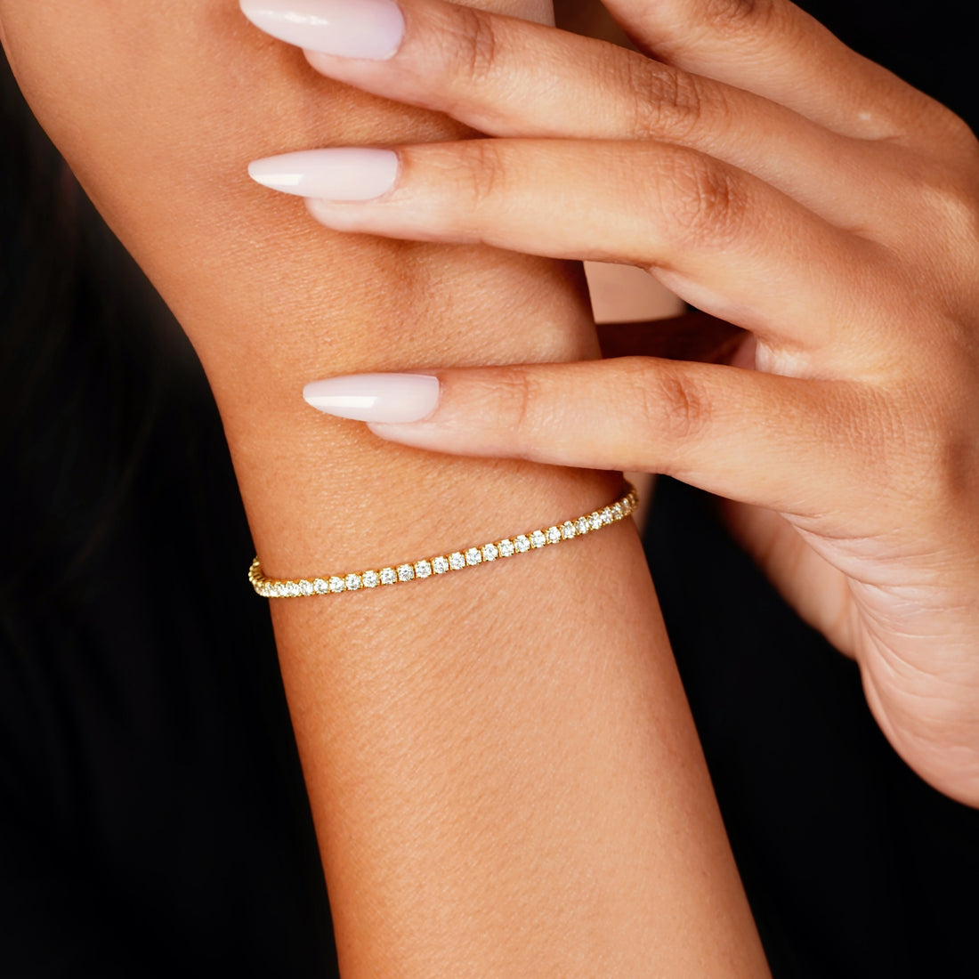 Classic White Diamond Tennis Bracelet