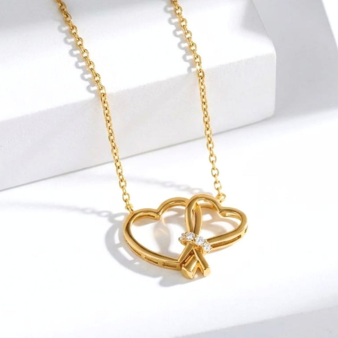Double Heart Harmony Pendant
