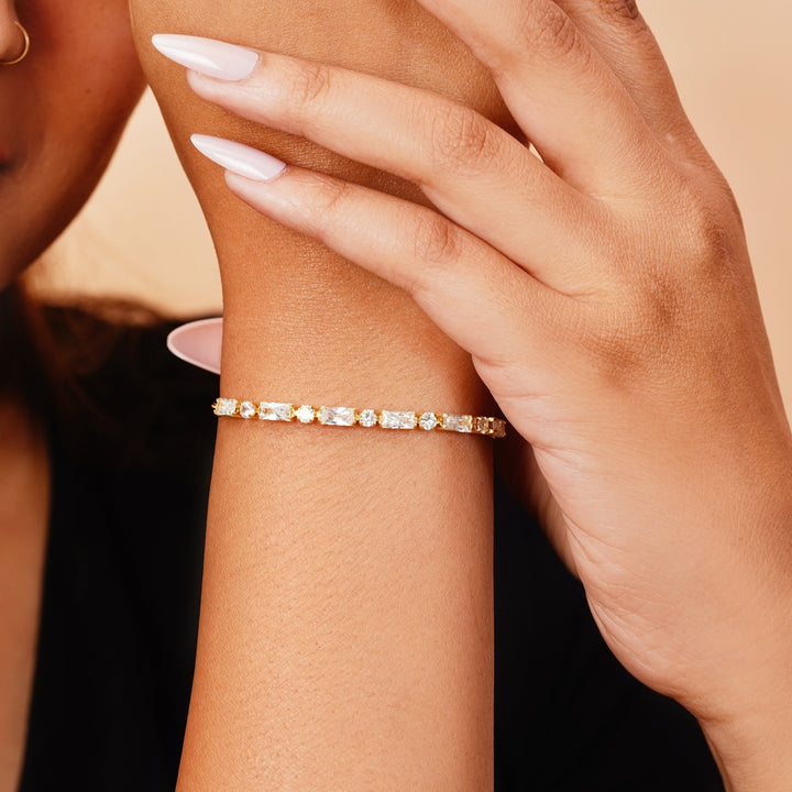 Emerald Cut Diamond Bracelets