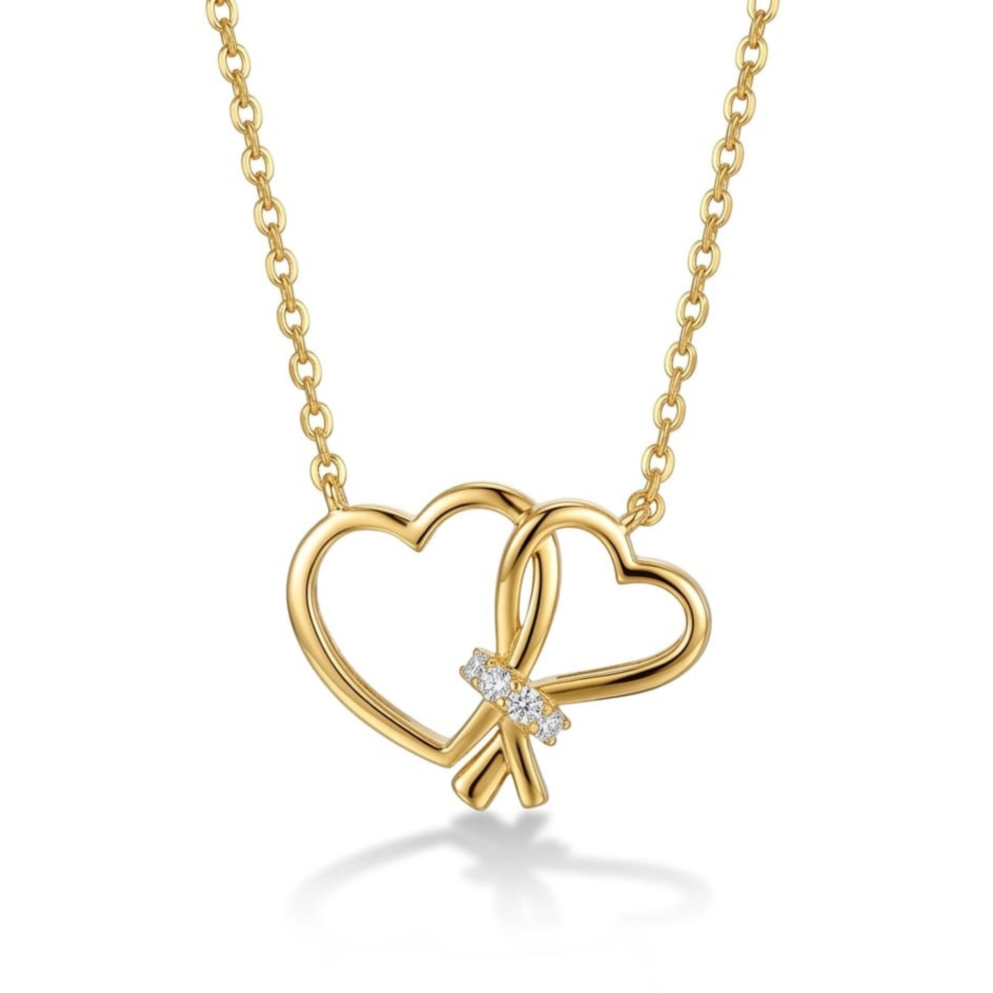 Double Heart Harmony Pendant