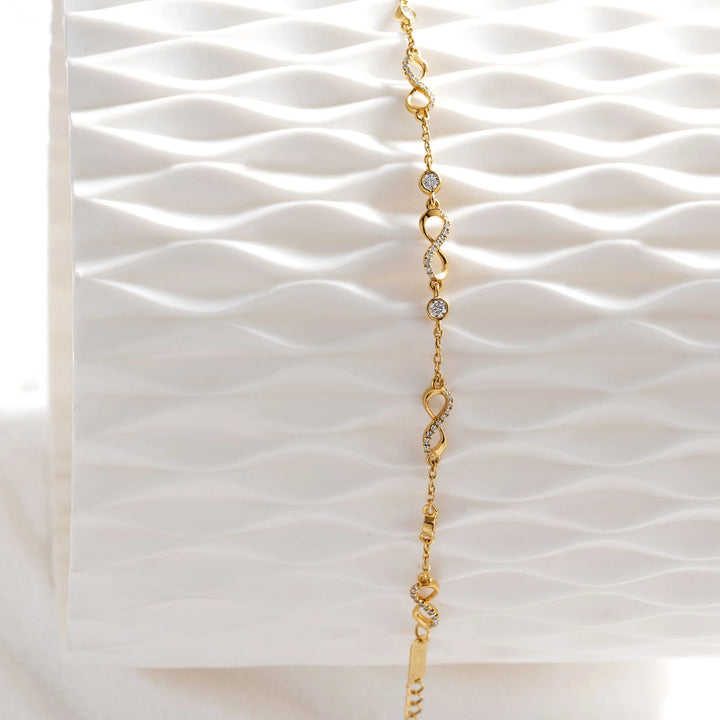 Infinity Charm Bracelet | Gold Plated