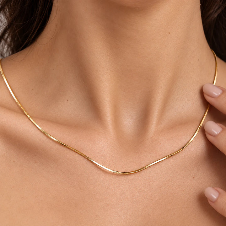 Snake-Link Gold Plated Chain