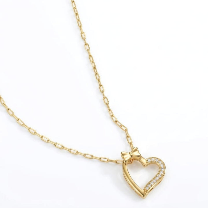 Bow Heart Monzonite Pendant