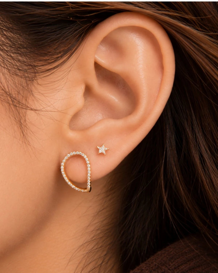 InterConnected Gold Vermeil Earring