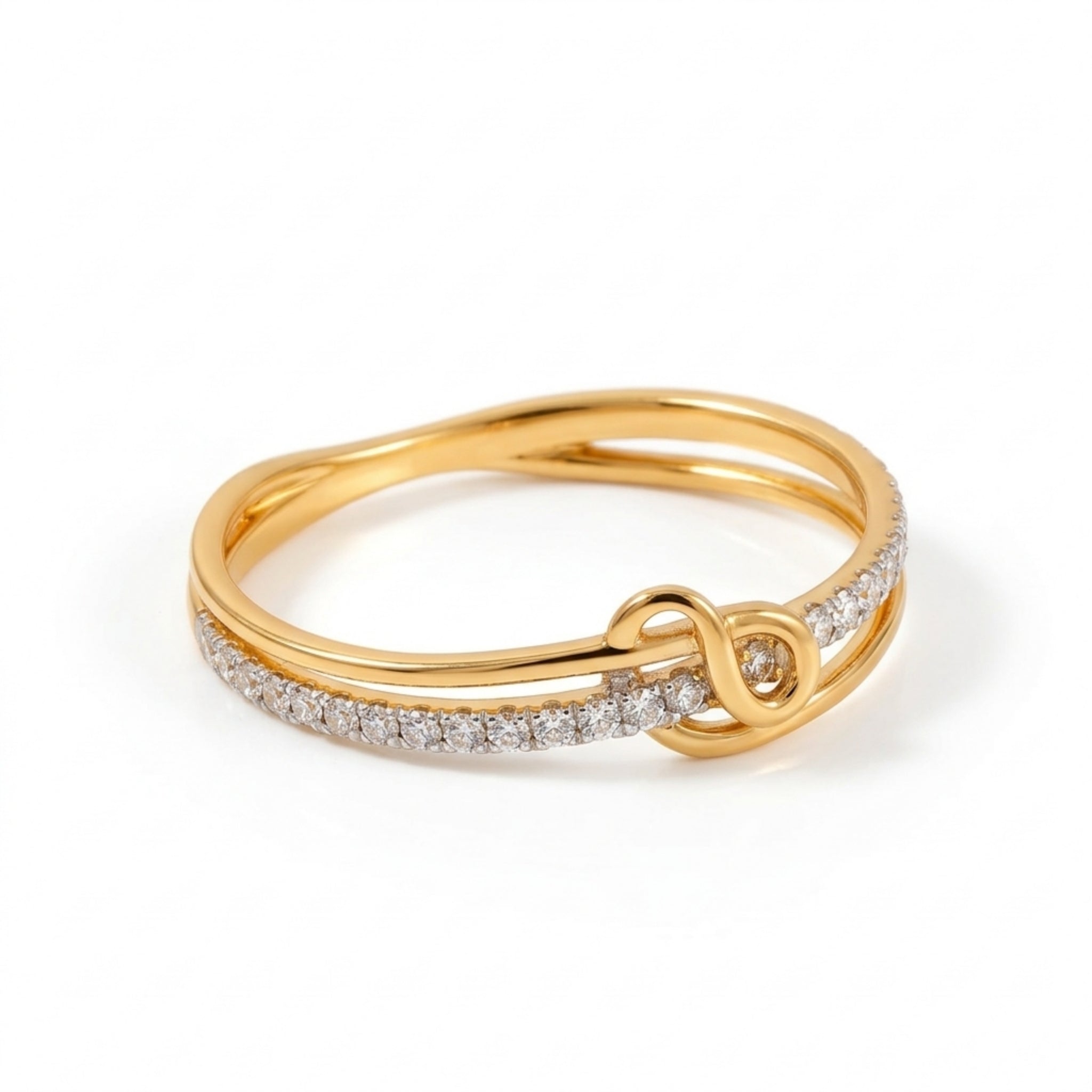 Gold Plated Knot Ring