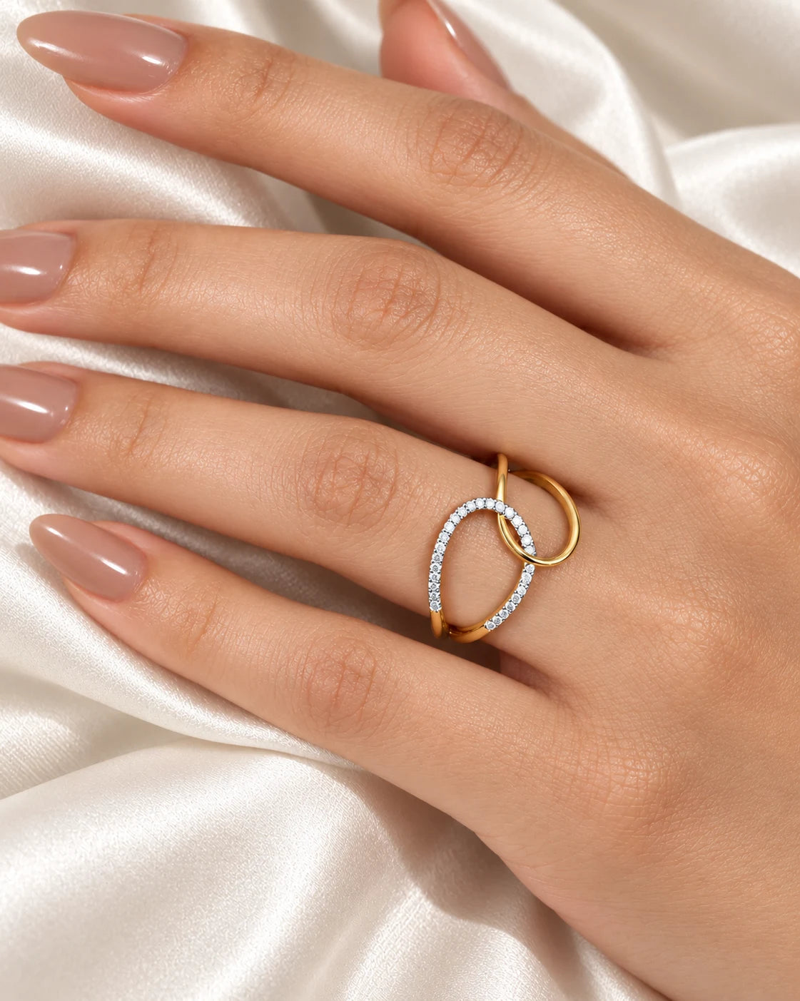InterConnected Gold Vermeil Ring