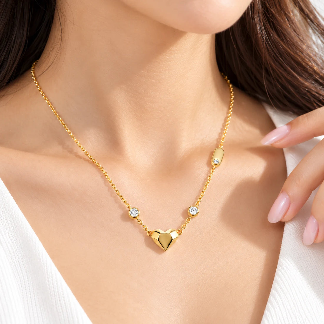 Heart Moissanite Necklace