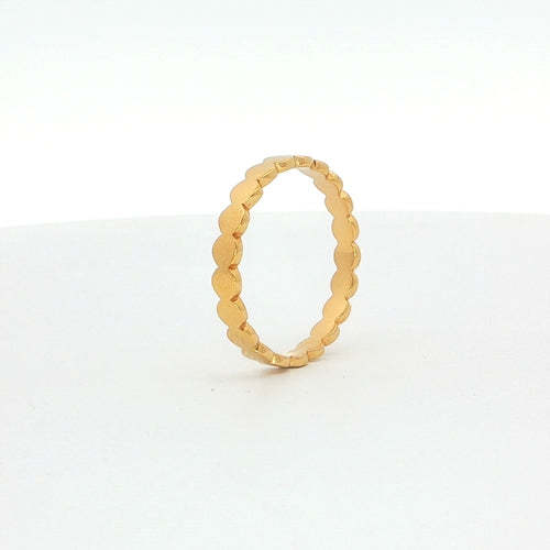 Gold-Plated Scallop Band