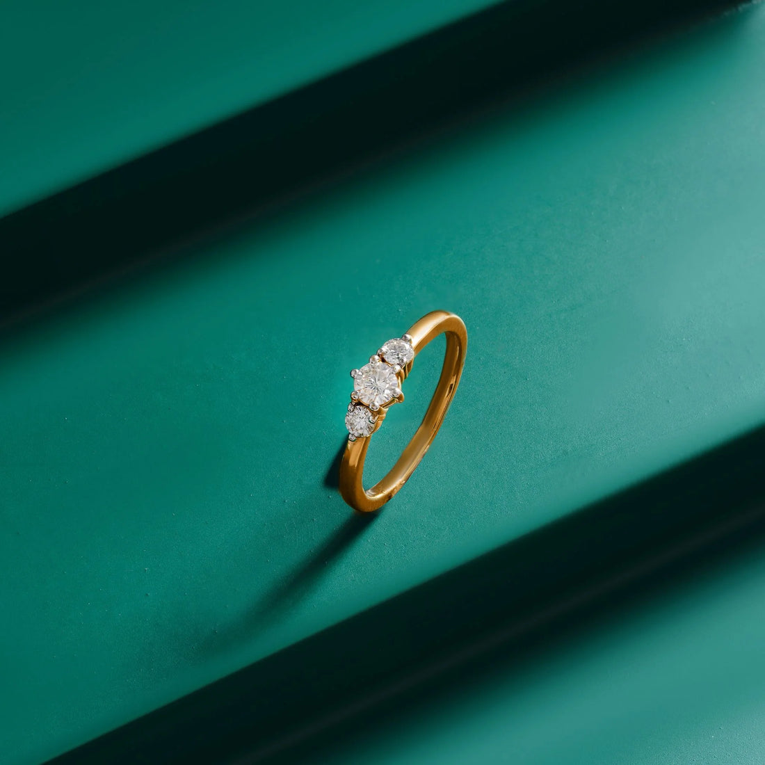 3-Stone Ring with Monzonite Diamond