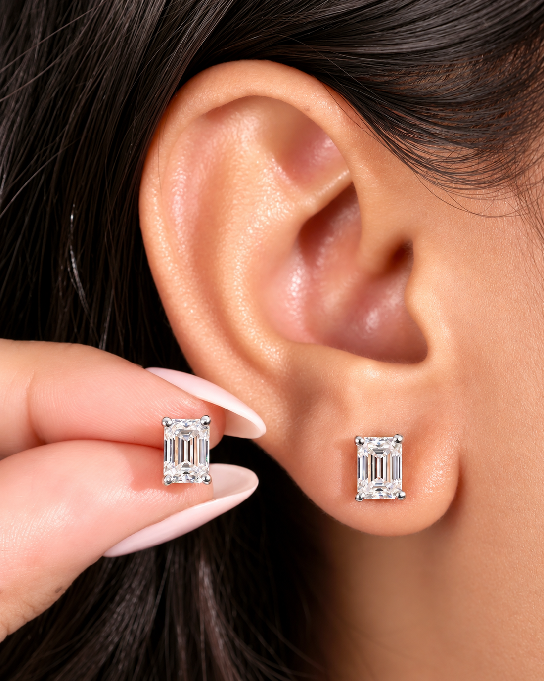Emerald Luxe Studs | Gold Vermeil