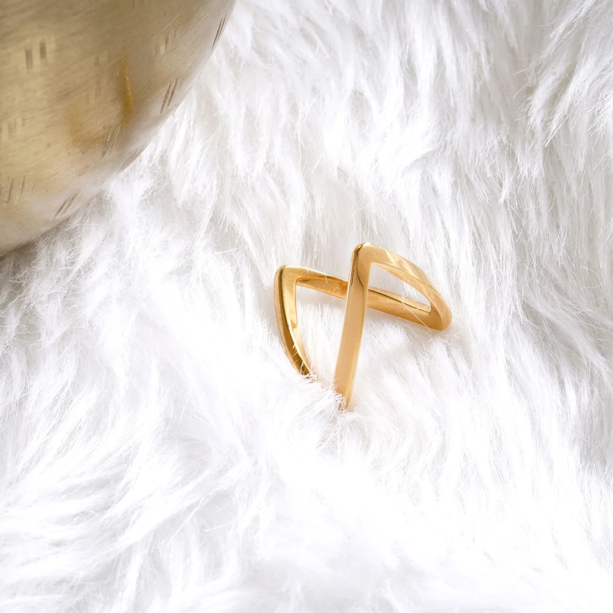 Gold Plated Vanki Style Ring