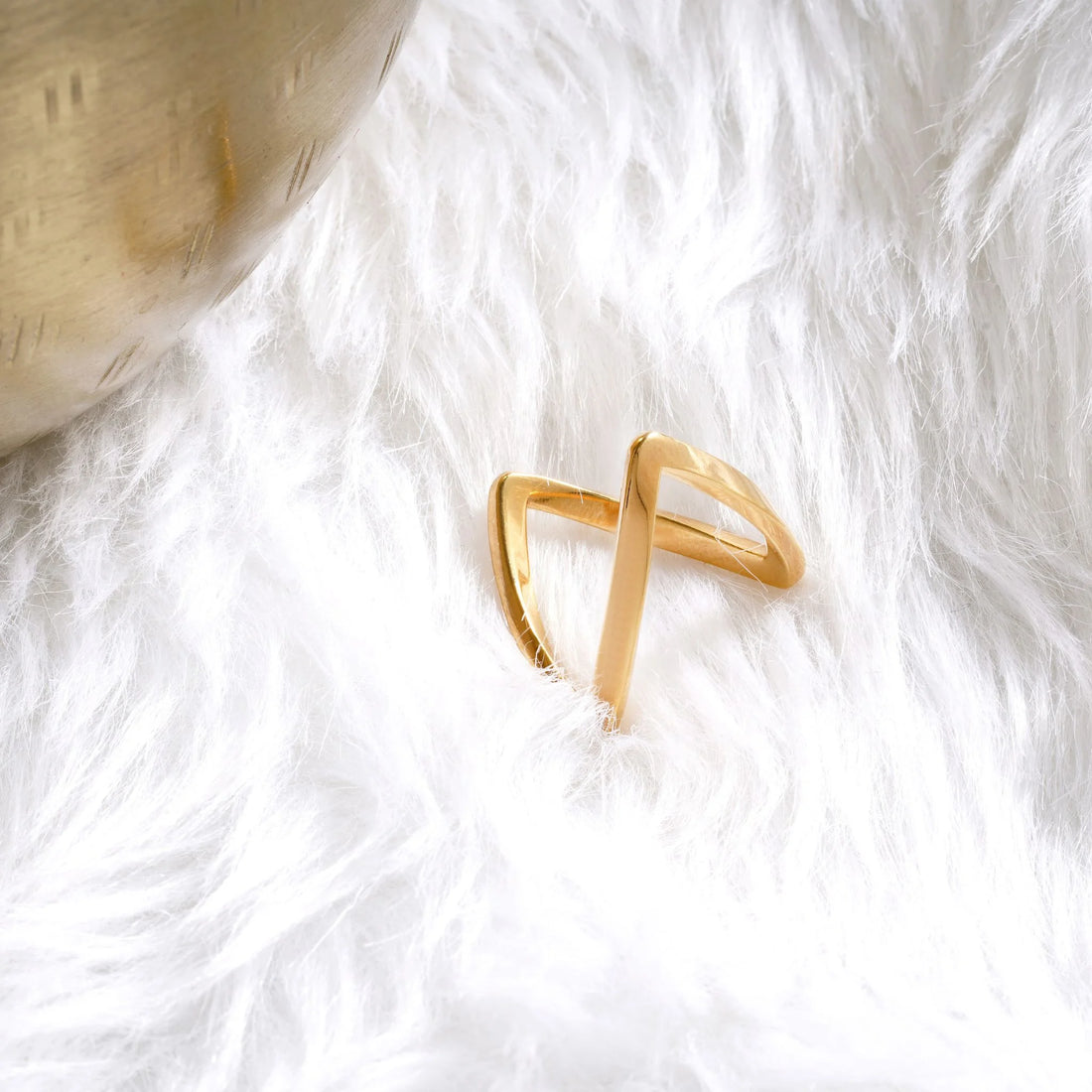 Gold Plated Vanki Style Ring