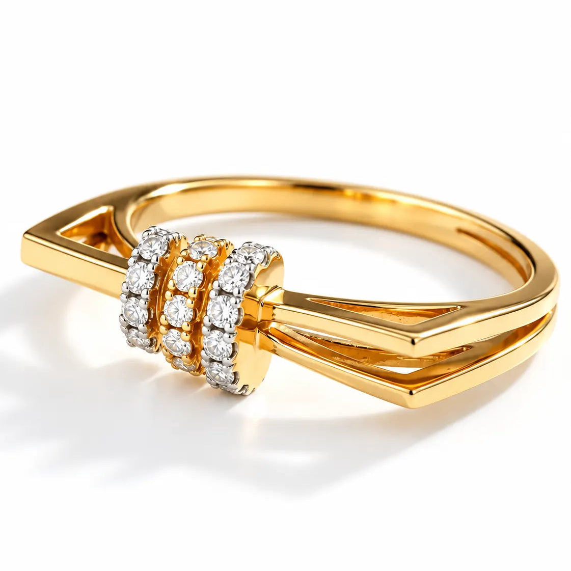 Arelina Moissanite Diamond Vermeil ring