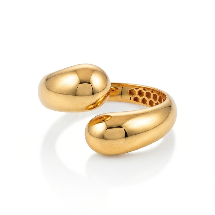 Gold-Plated Dome Statement Ring