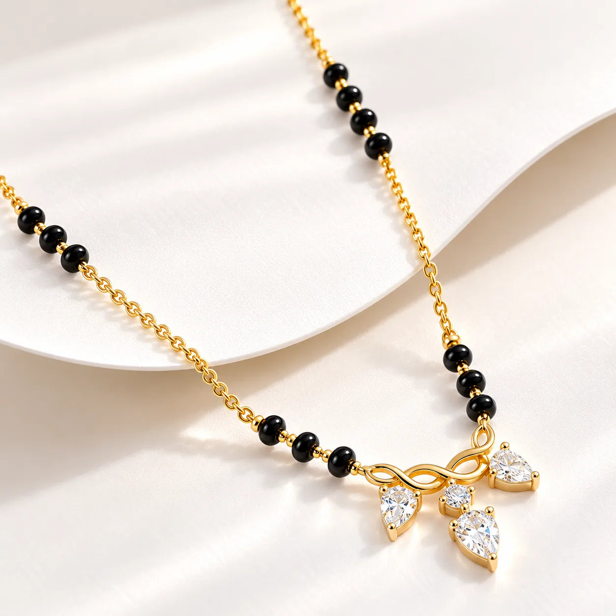 Pear Drop Mangalsutra | Gold Vermeil