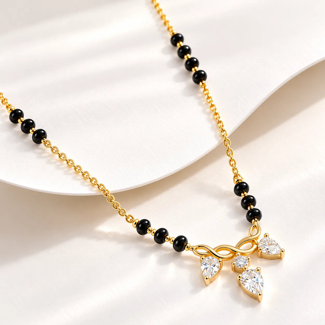 Pear Drop Mangalsutra | Gold Vermeil