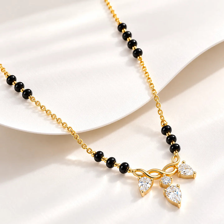 Pear Drop Mangalsutra | Gold Vermeil