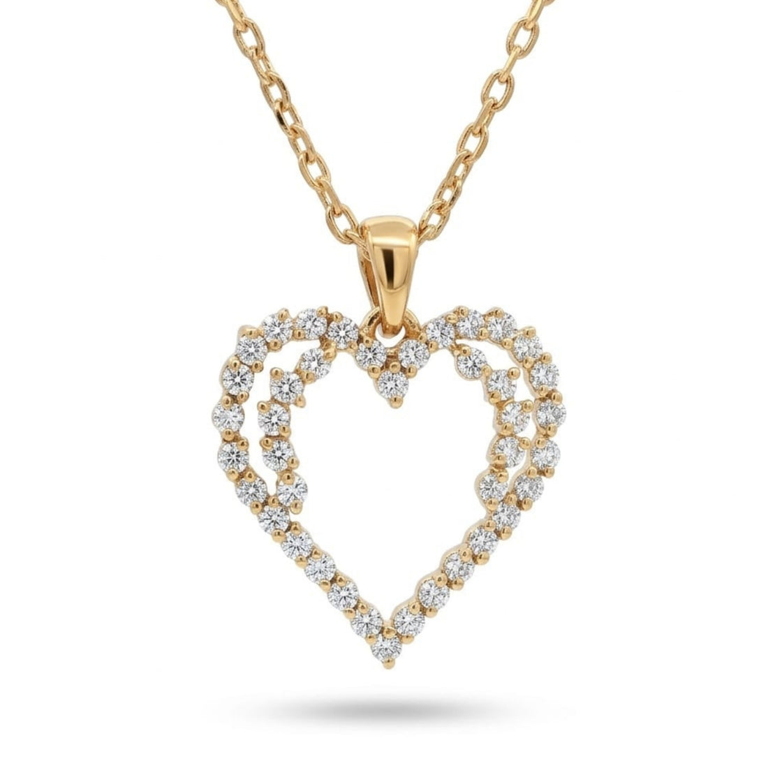 Sparkling Heart Diamond Pendant