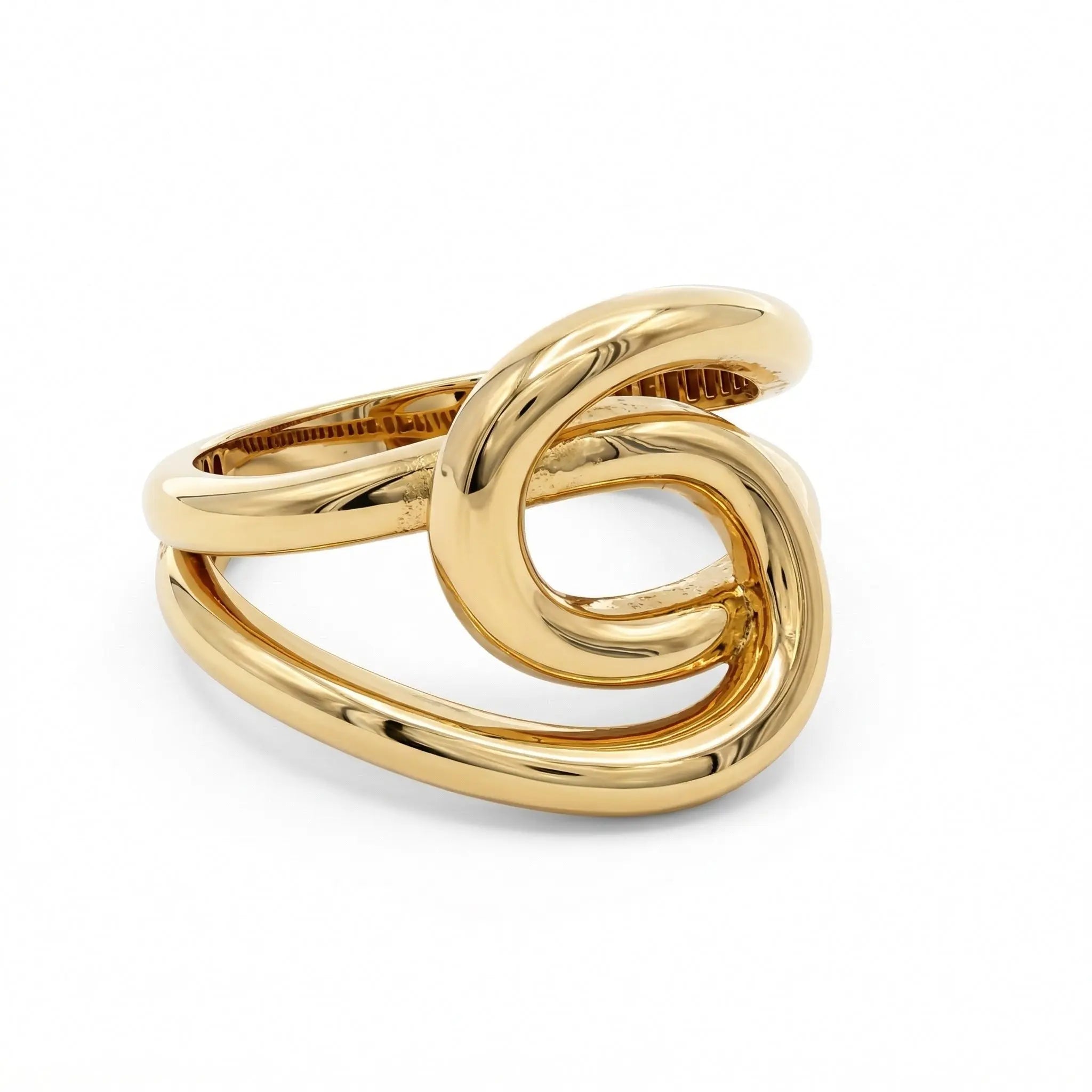 Gold Plated Knot Statement Ring