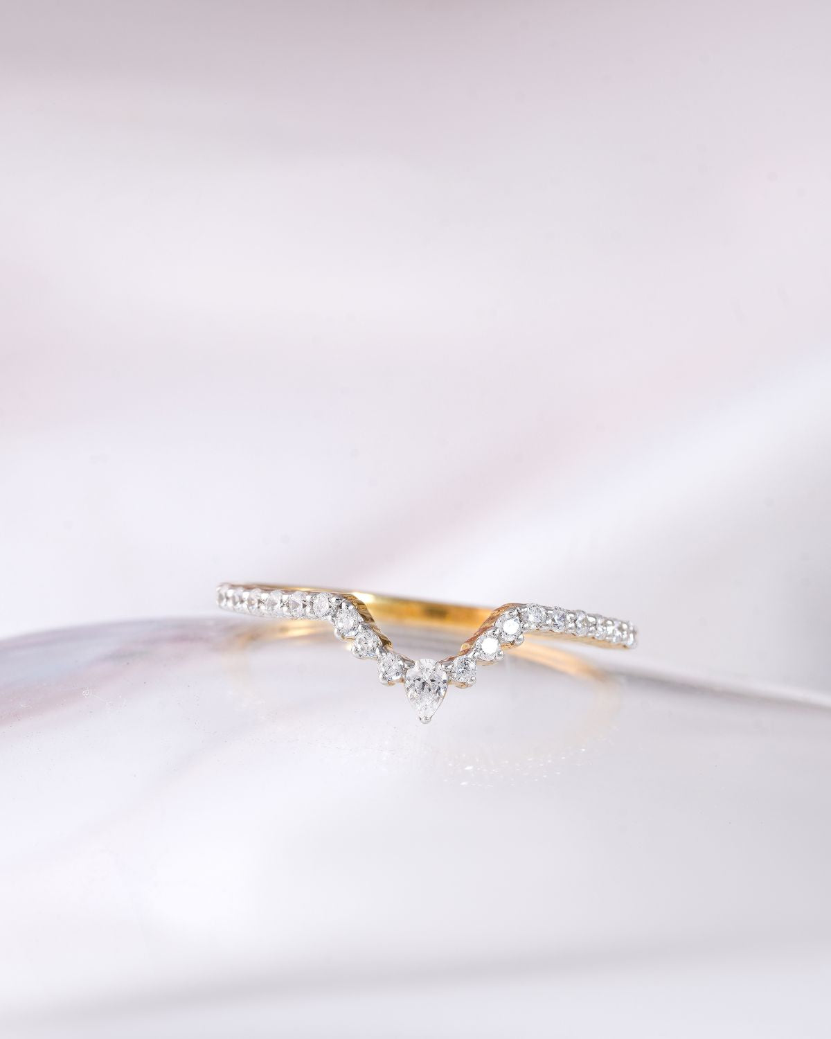 Tiara wave ring | Gold Vermeil