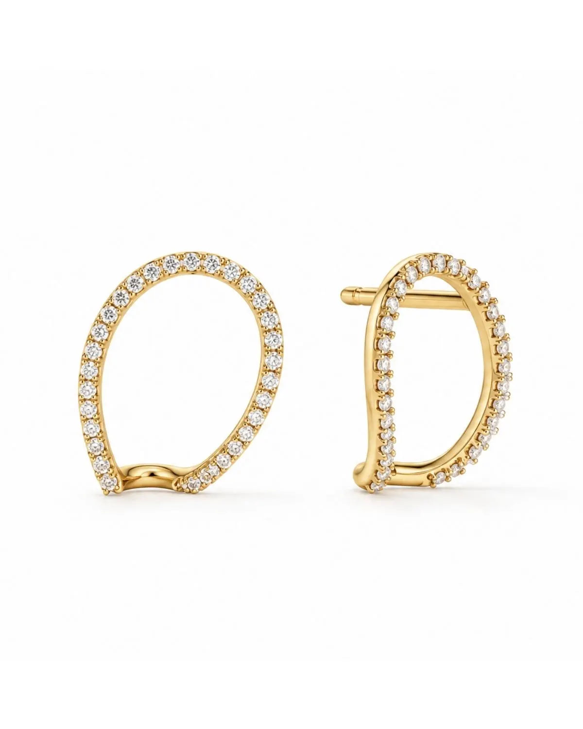 InterConnected Gold Vermeil Earring