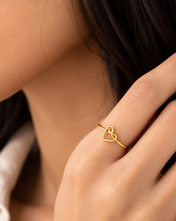 Gold Plated Heart Ring