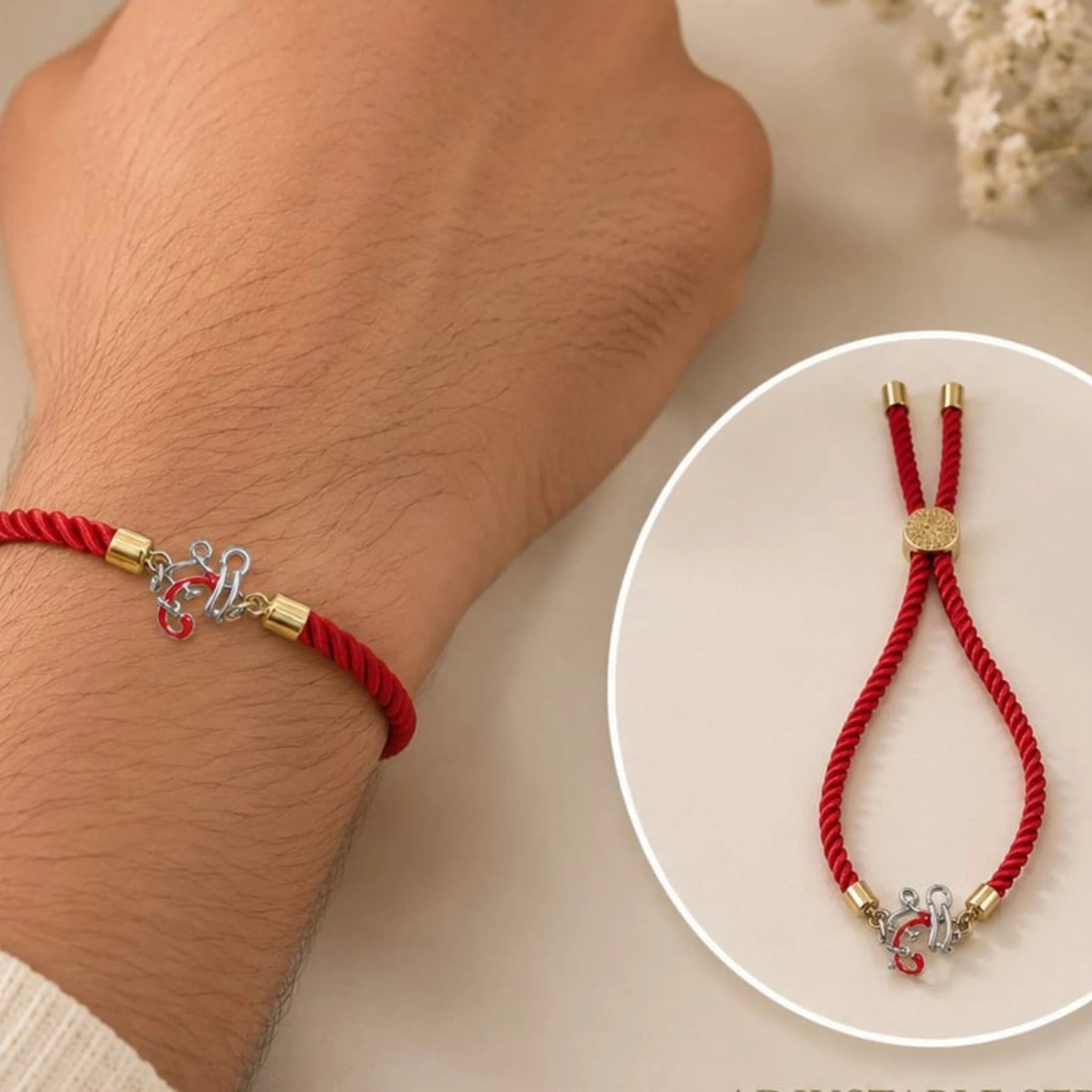 Shree Ganesh 925 Silver Adjustable Rakhi