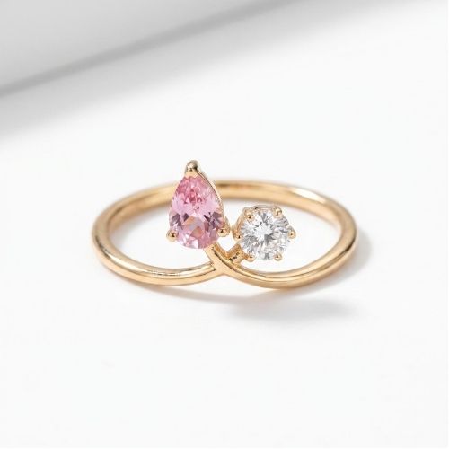 Tourmaline Twist Ring | gold vermeil