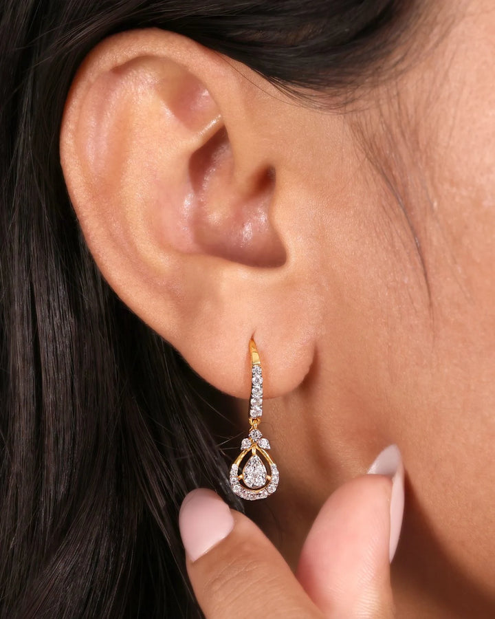 Teardrop Bloom Earrings | Gold Vermeil