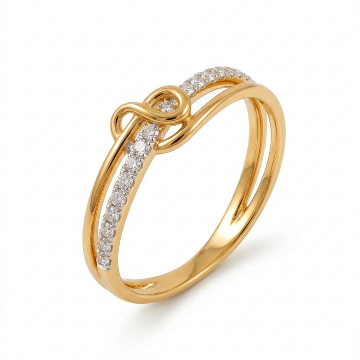 Gold Plated Knot Ring
