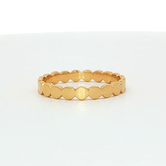 Gold-Plated Scallop Band
