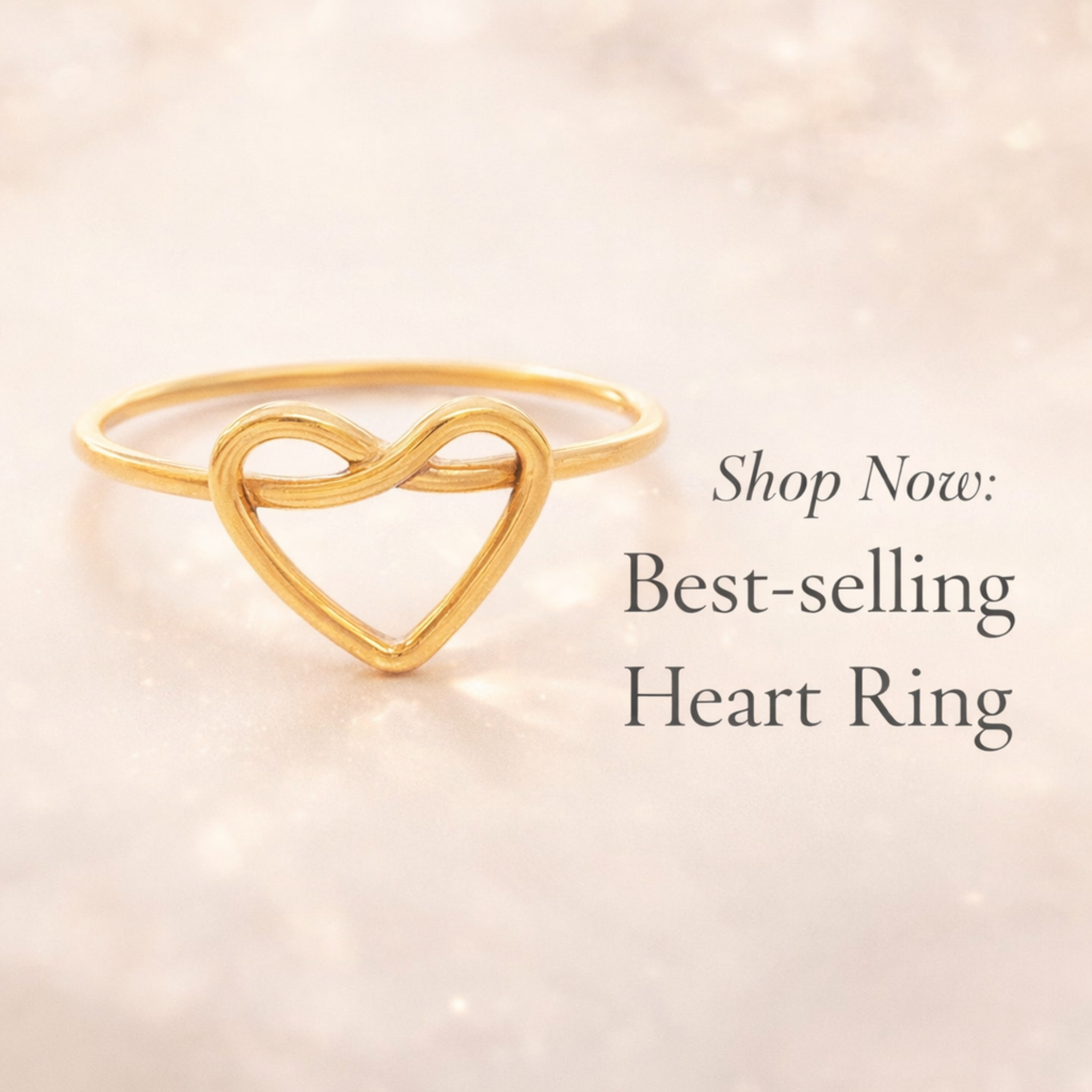 Gold Plated Heart Ring