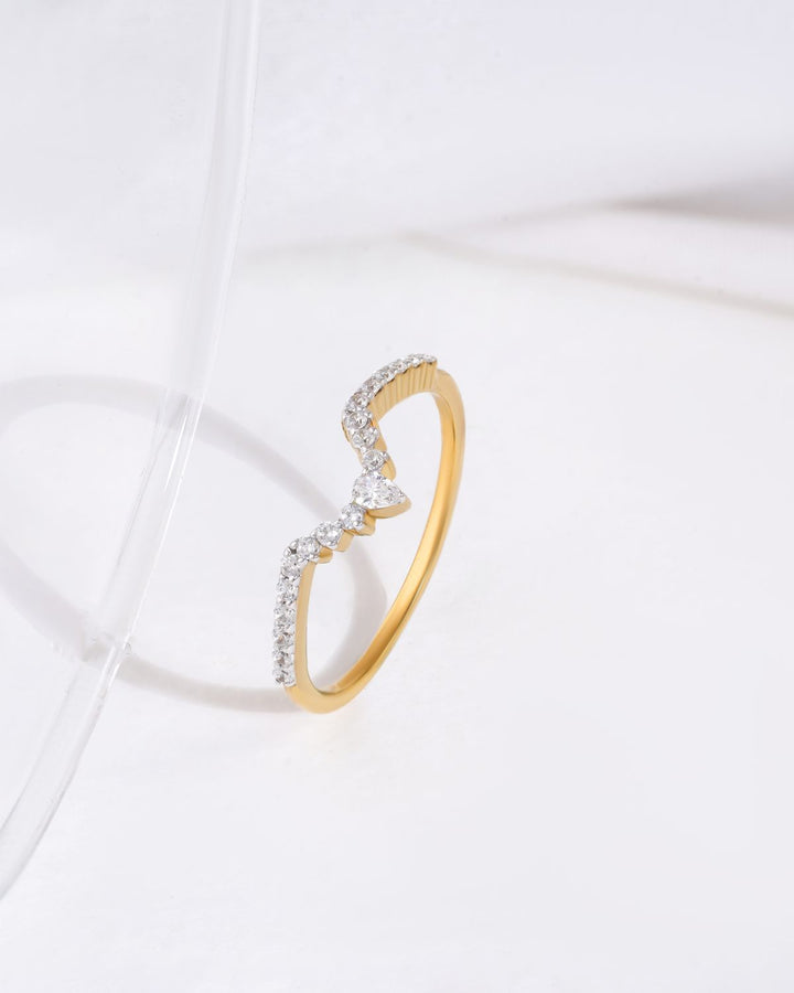 Tiara wave ring | Gold Vermeil