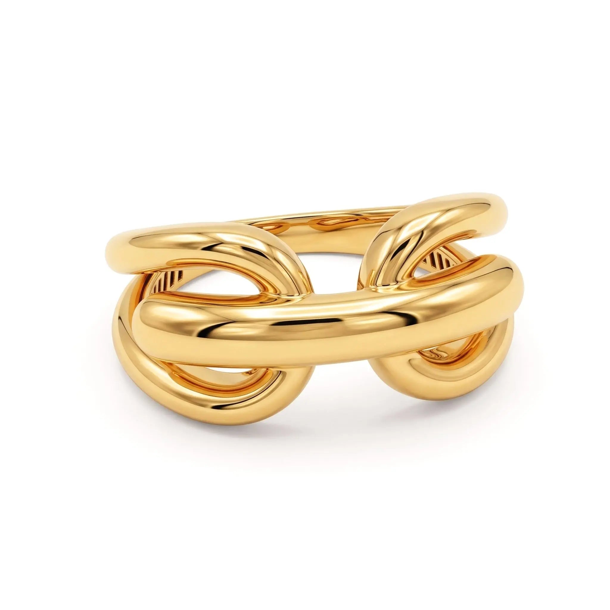 Trendy Double Loop Ring