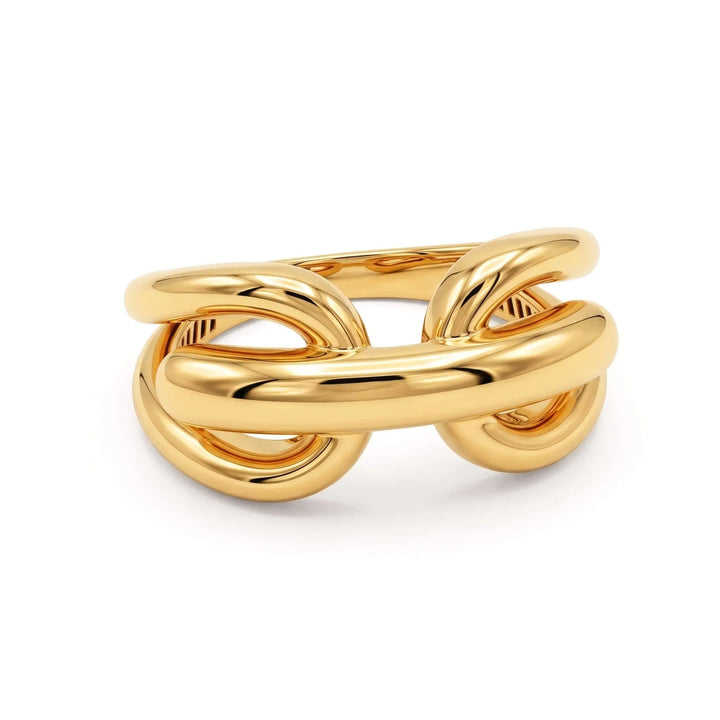 Trendy Double Loop Ring