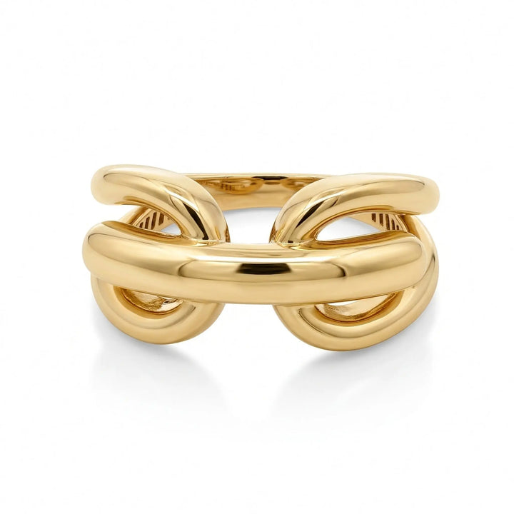 Trendy Double Loop Ring