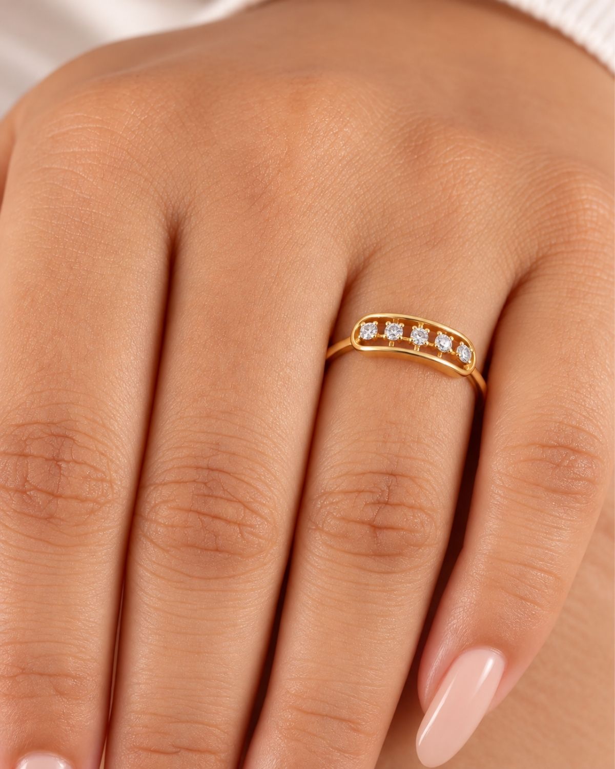Eliza Diamond Ring | gold vermeil
