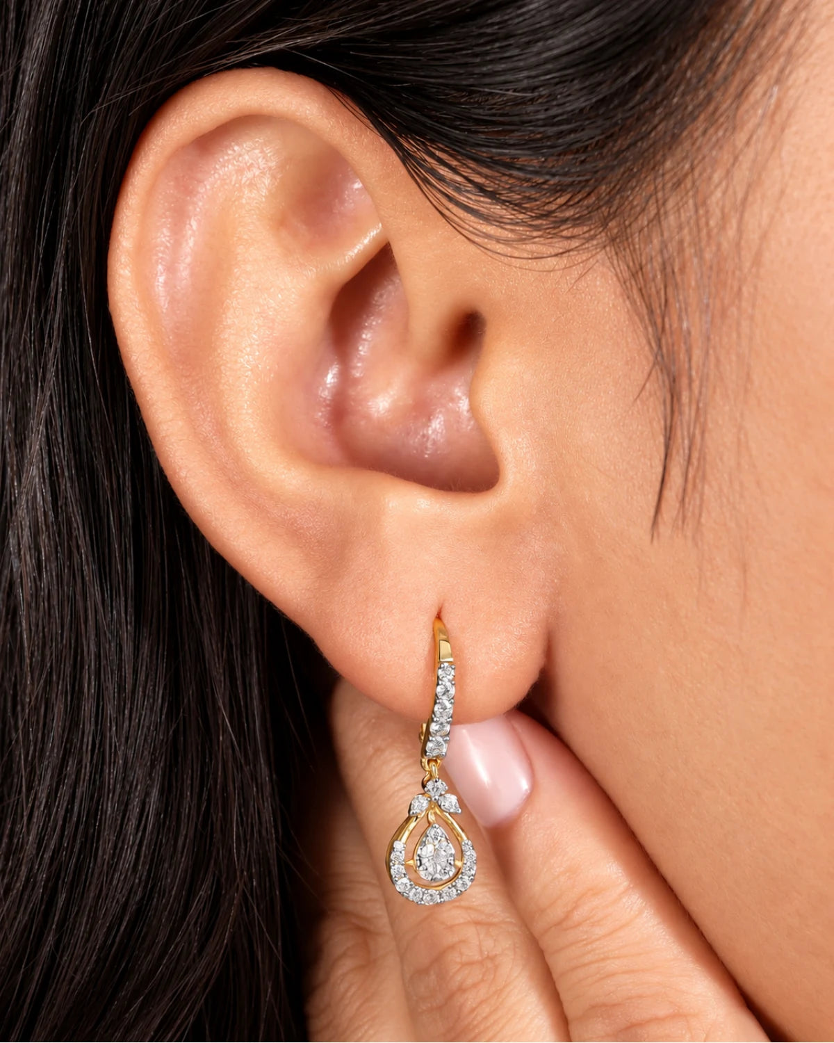 Teardrop Bloom Earrings | Gold Vermeil
