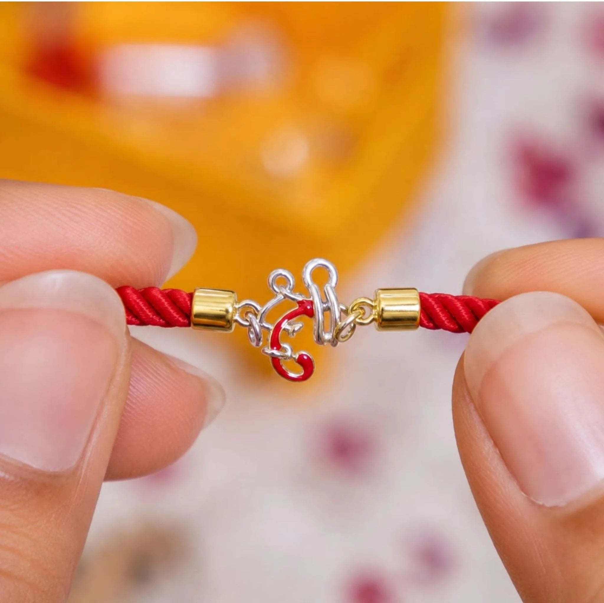 Shree Ganesh 925 Silver Adjustable Rakhi