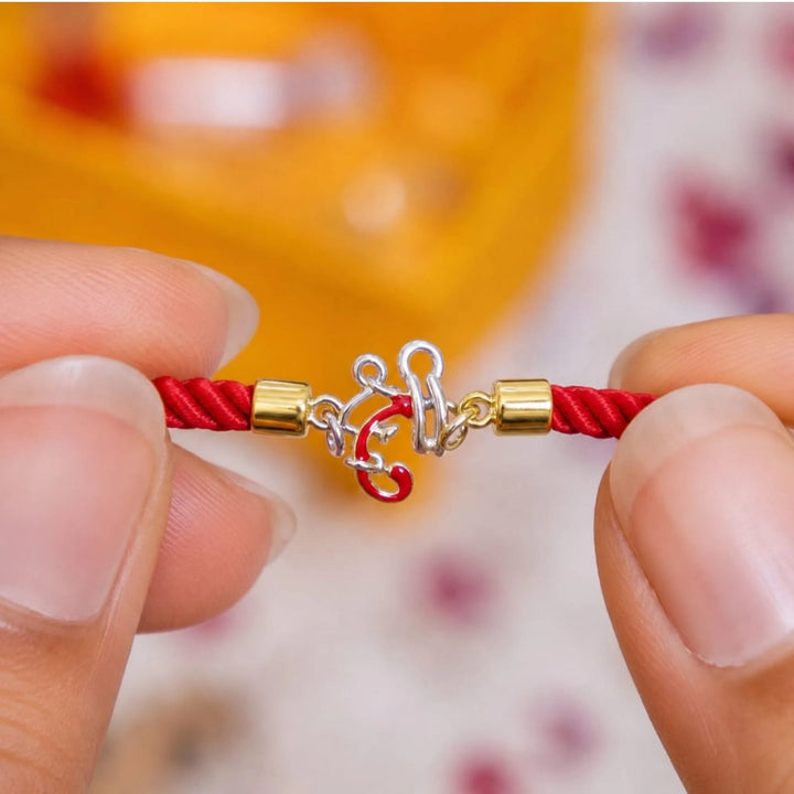 Shree Ganesh 925 Silver Adjustable Rakhi