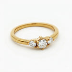 3-Stone Ring with Monzonite Diamond