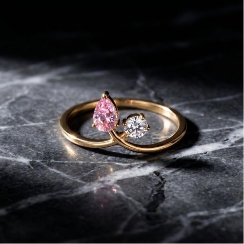 Tourmaline Twist Ring | gold vermeil